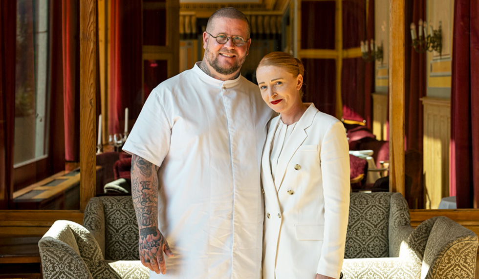 Sternekoch Eric Kragh Vildgaard mit seiner Frau Tina
